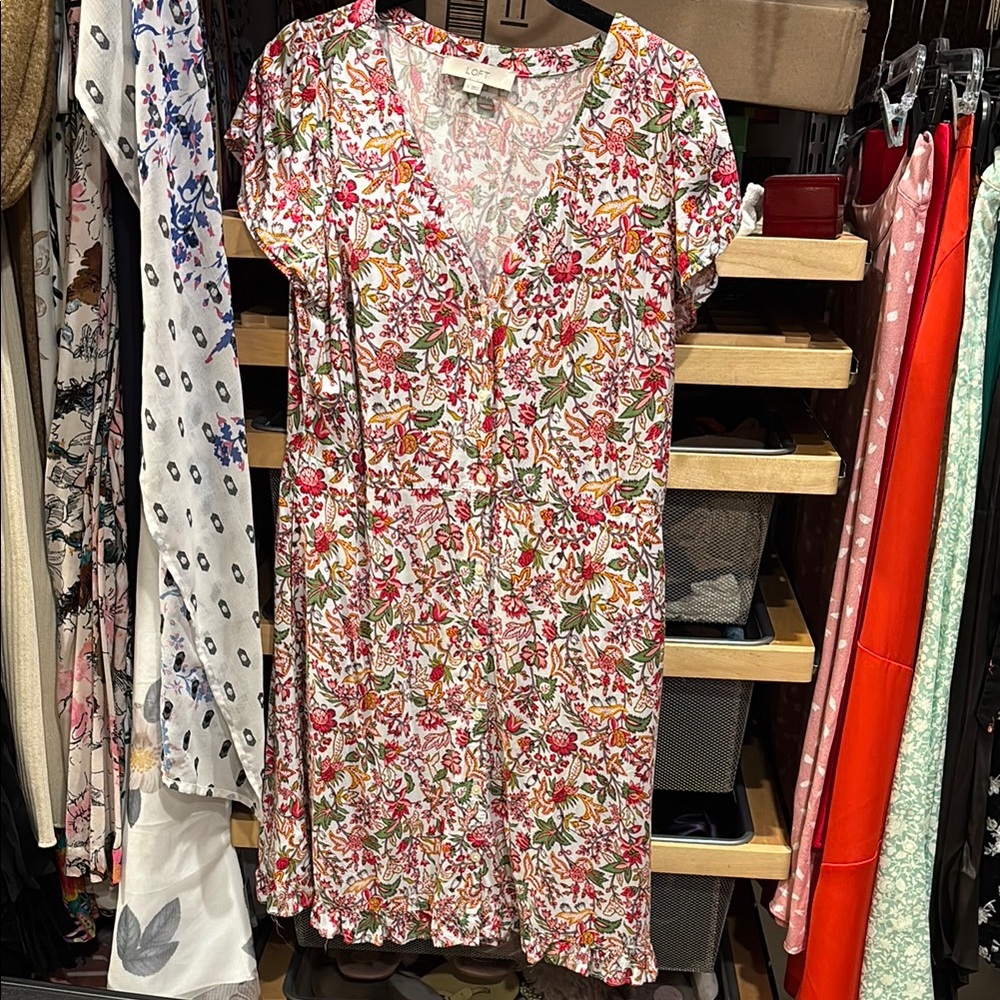 Floral Button-Down Dress